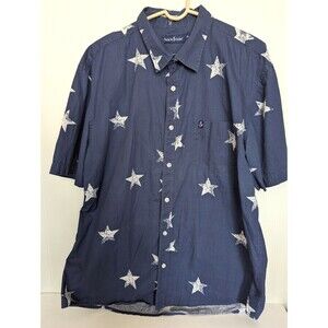 Tackle Tides Mens Stars Shirt XL Button Down Patriotic Dallas Cowboys Texas USA